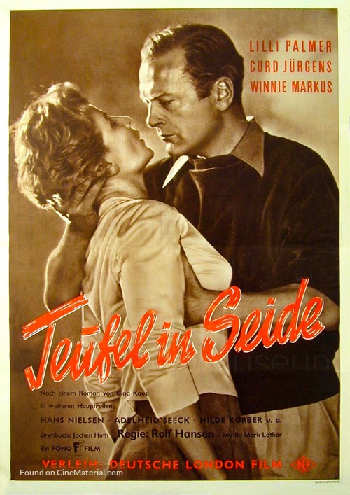 Teufel in Seide - German Movie Poster