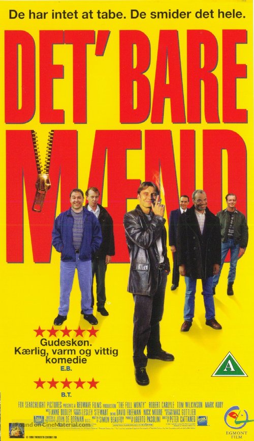 The Full Monty - Danish Movie Cover