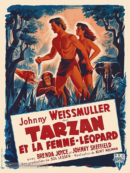 Tarzan and the Leopard Woman - French Movie Poster