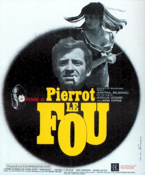 Pierrot le fou - French Movie Poster