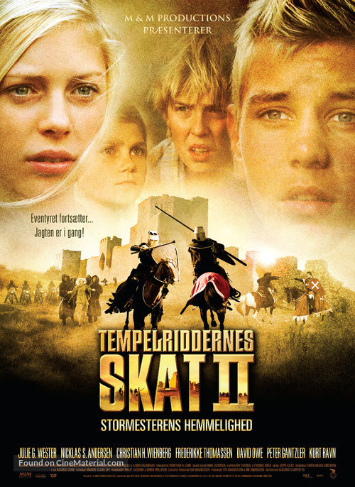 Tempelriddernes skat II - Danish Movie Poster