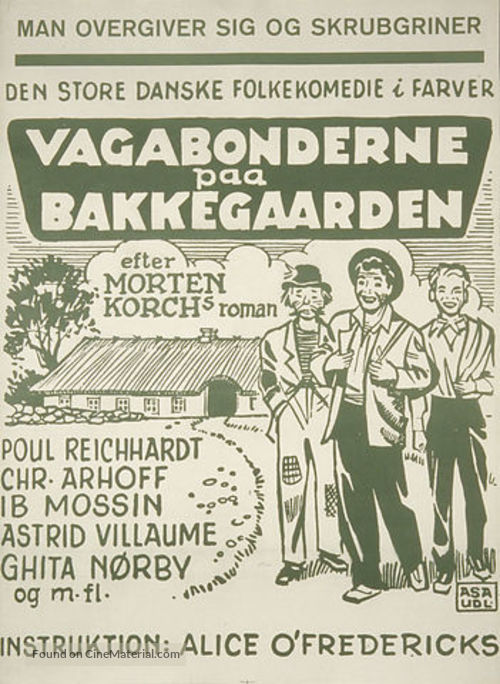 Vagabonderne p&aring; Bakkeg&aring;rden - Danish Movie Poster