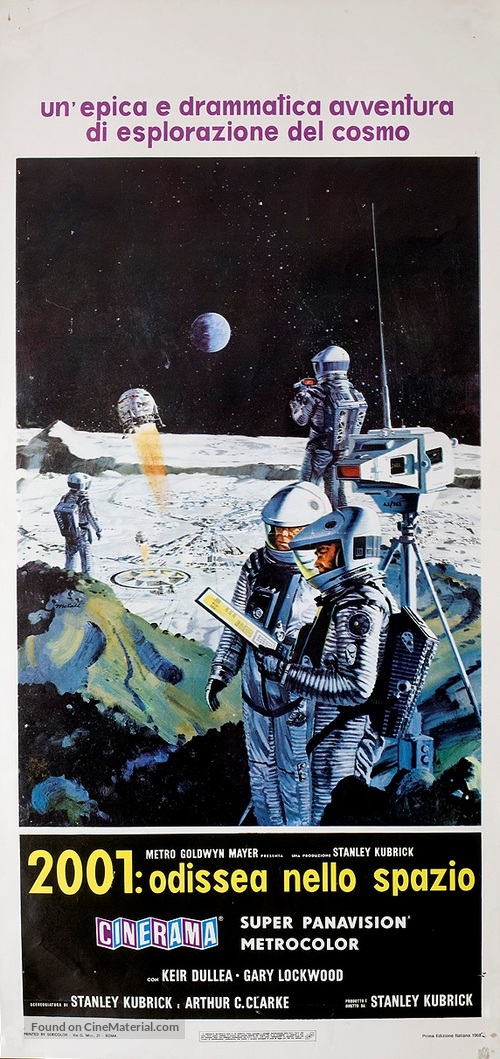 2001: A Space Odyssey - Italian Movie Poster