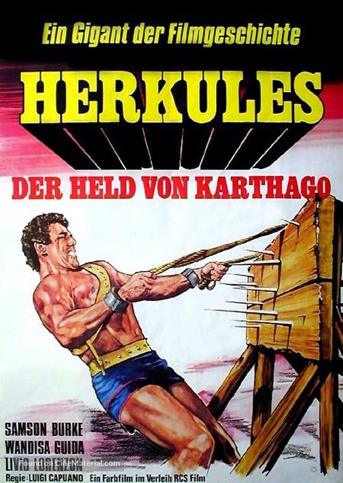 La vendetta di Ursus - German Movie Poster