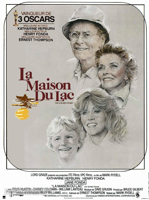 On Golden Pond - French Movie Poster