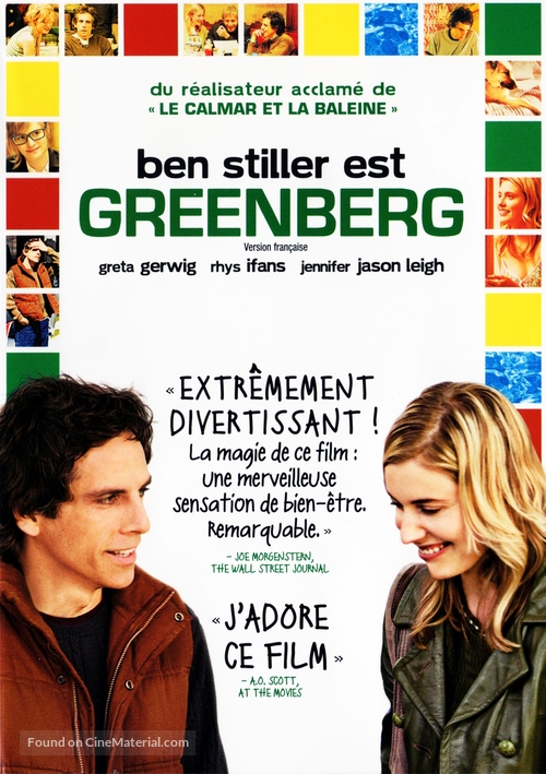Greenberg - Canadian DVD movie cover