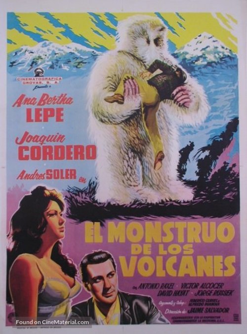 El monstruo de los volcanes - Mexican Movie Poster