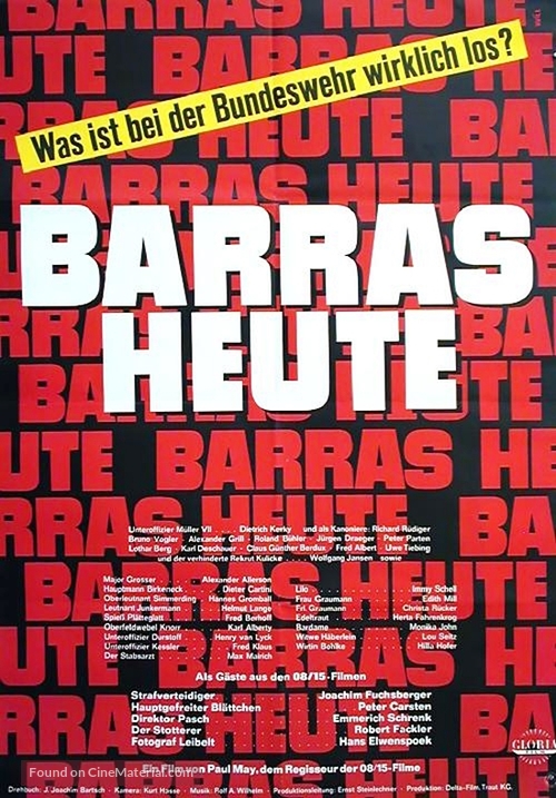 Barras heute - German Movie Poster
