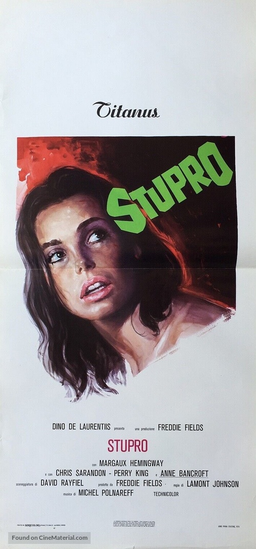 Lipstick - Italian Movie Poster