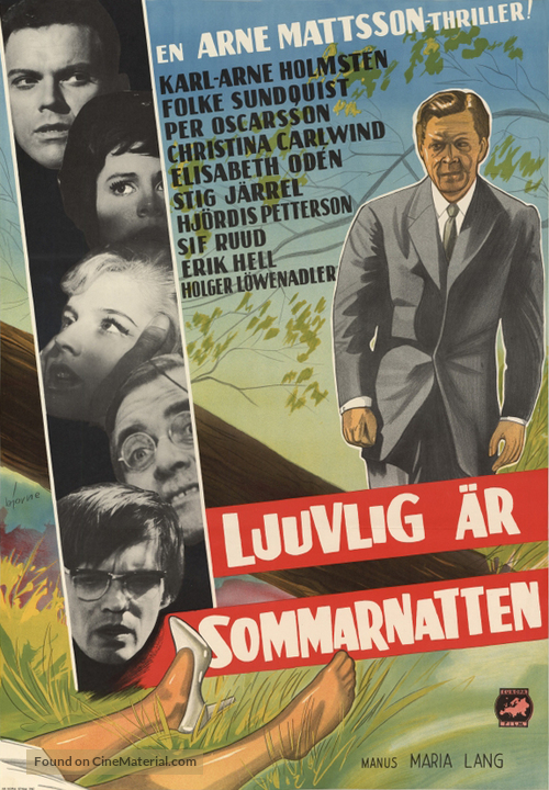 Ljuvlig &auml;r sommarnatten - Swedish Movie Poster
