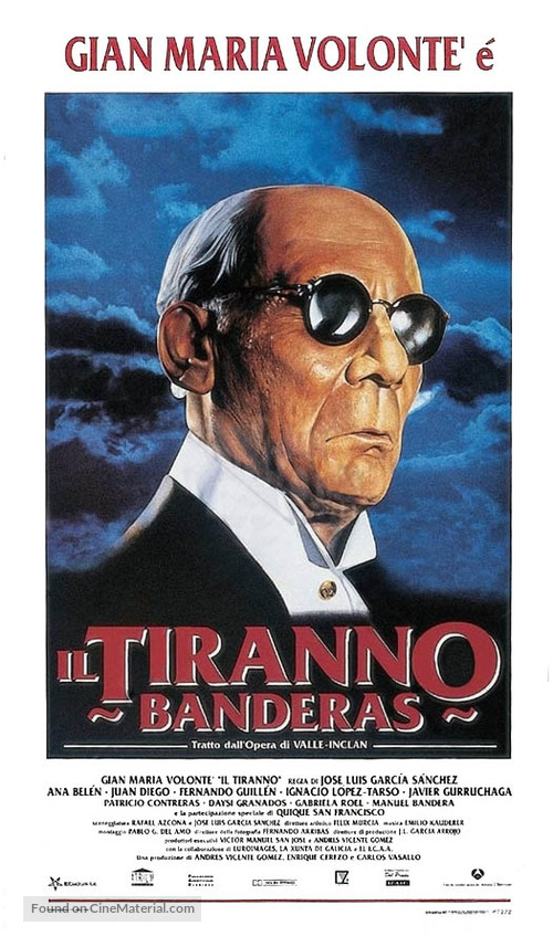 Tirano Banderas - Italian Movie Poster