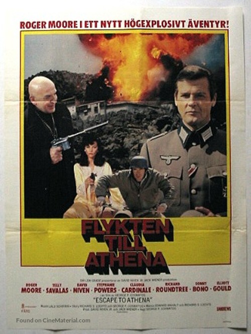 Escape to Athena - Swedish Movie Poster