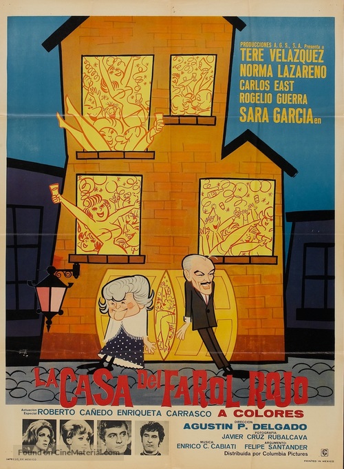 La casa del farol rojo - Mexican Movie Poster