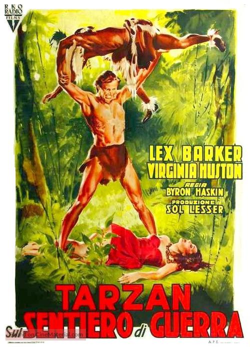 Tarzan&#039;s Peril - Italian Movie Poster