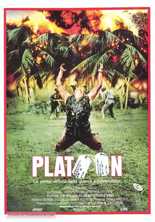 Platoon - Italian Movie Poster
