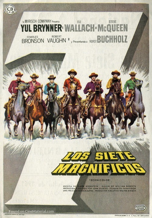 The Magnificent Seven - Spanish Movie Poster