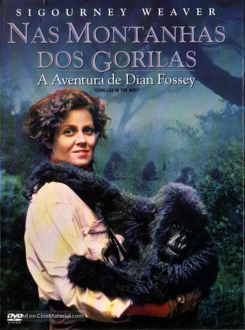 Gorillas in the Mist: The Story of Dian Fossey - Brazilian Movie Cover