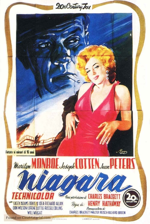 Niagara - Italian Theatrical movie poster