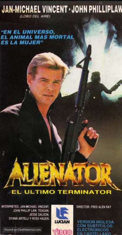 Alienator - Argentinian VHS movie cover