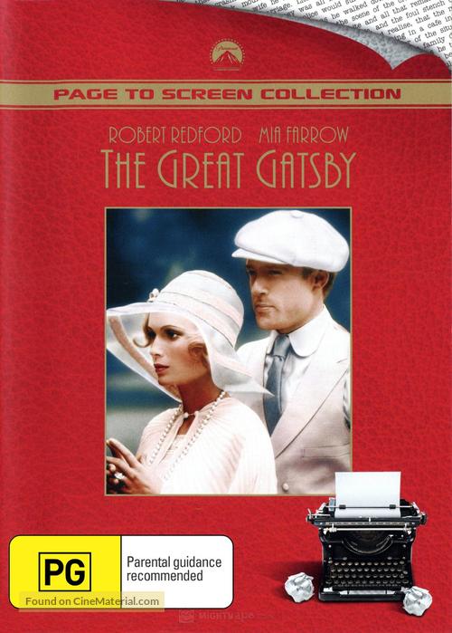 The Great Gatsby - Australian DVD movie cover