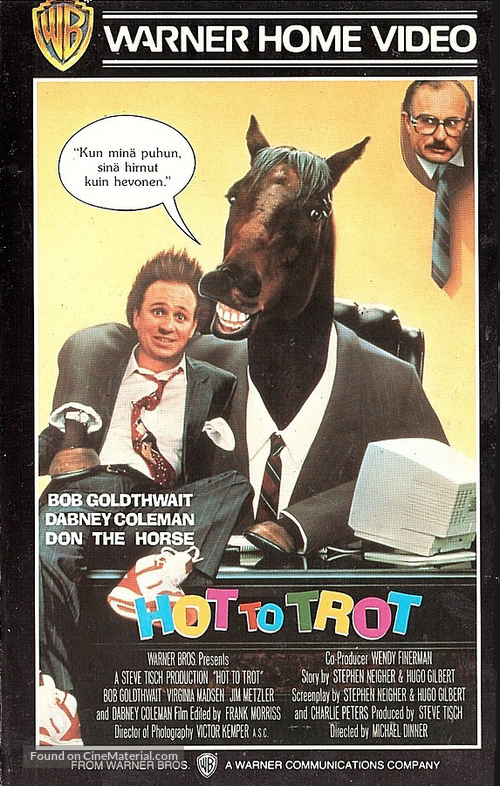 Hot to Trot - Finnish VHS movie cover
