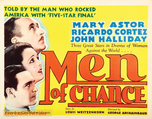 Men of Chance - Movie Poster