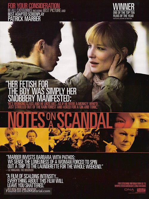 Notes On A Scandal 2006 Movie Poster