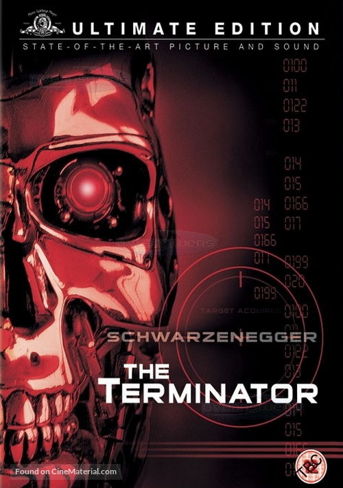 The Terminator - British DVD movie cover