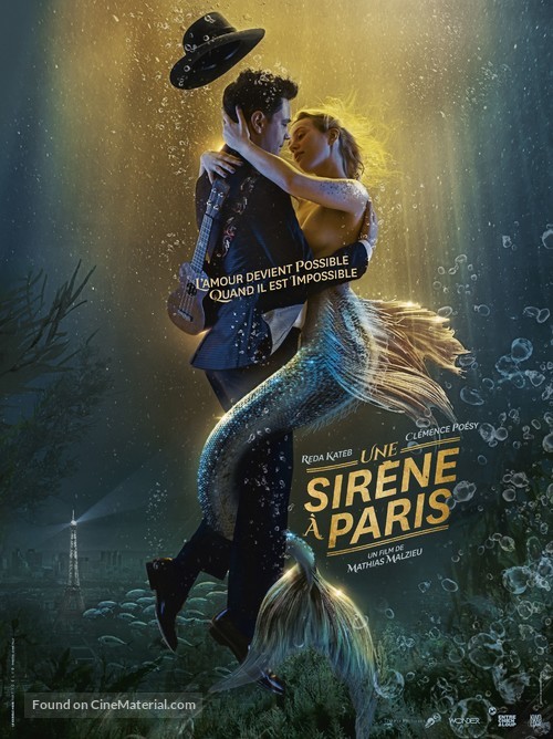 Une sir&egrave;ne &agrave; Paris - French Movie Poster