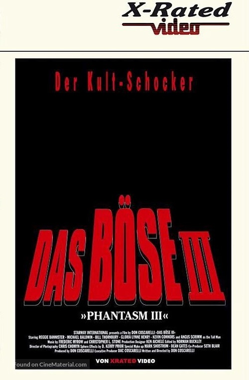 Phantasm III: Lord of the Dead - German Blu-Ray movie cover