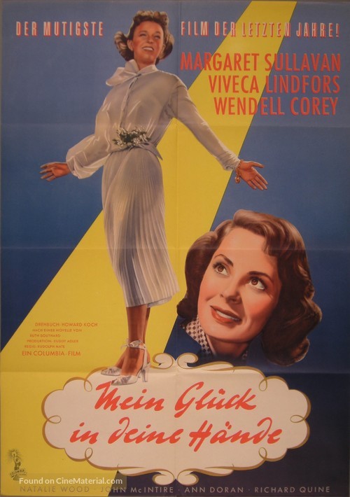 No Sad Songs for Me - German Movie Poster
