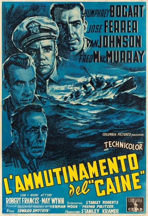 The Caine Mutiny - Italian Movie Poster