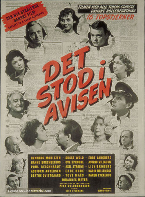 Det stod i avisen - Danish Movie Poster