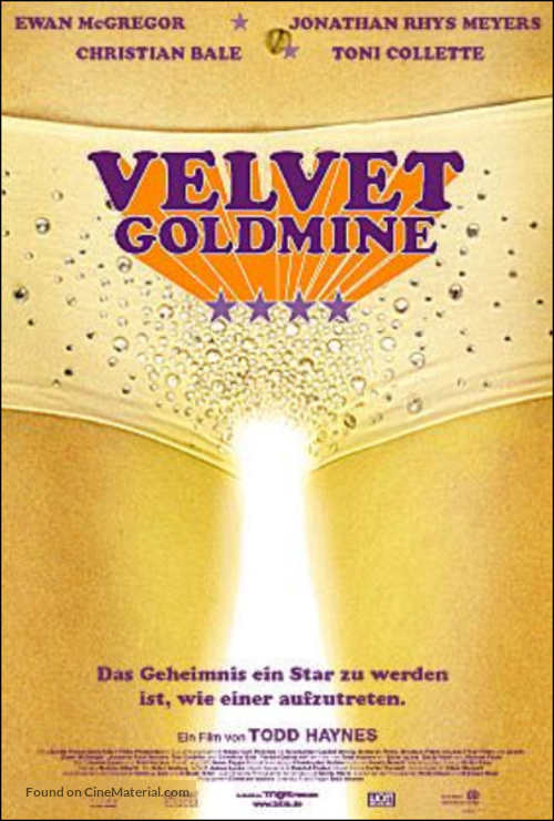 Velvet Goldmine - German Movie Poster