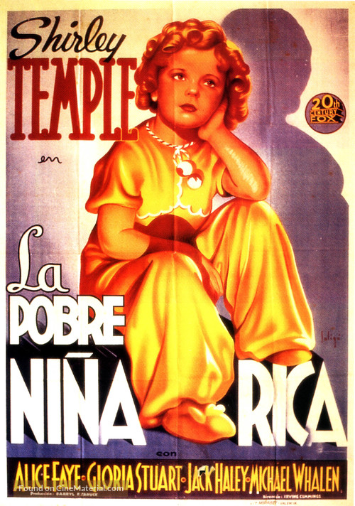 Poor Little Rich Girl - Spanish Movie Poster