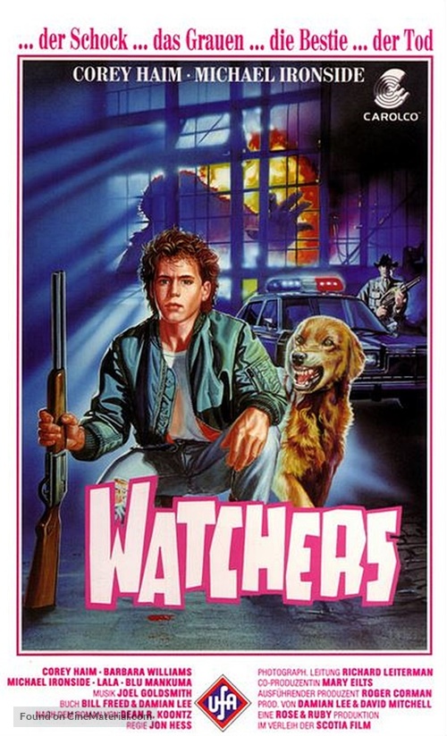 Watchers - German VHS movie cover