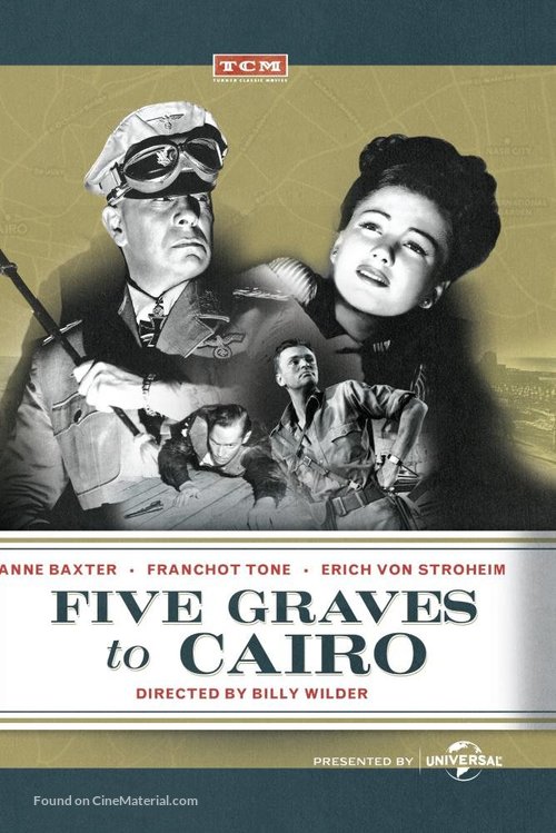 Five Graves to Cairo - DVD movie cover