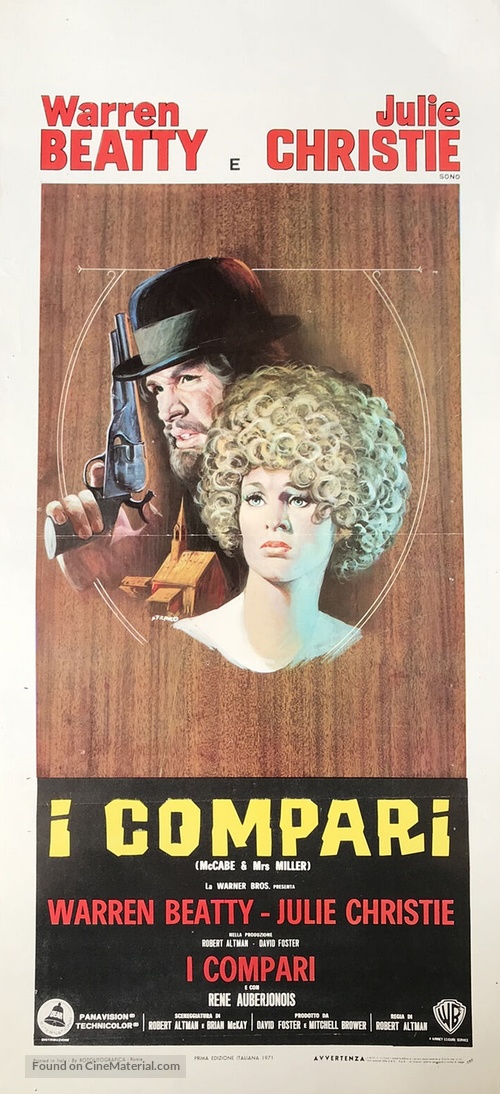 McCabe &amp; Mrs. Miller - Italian Movie Poster