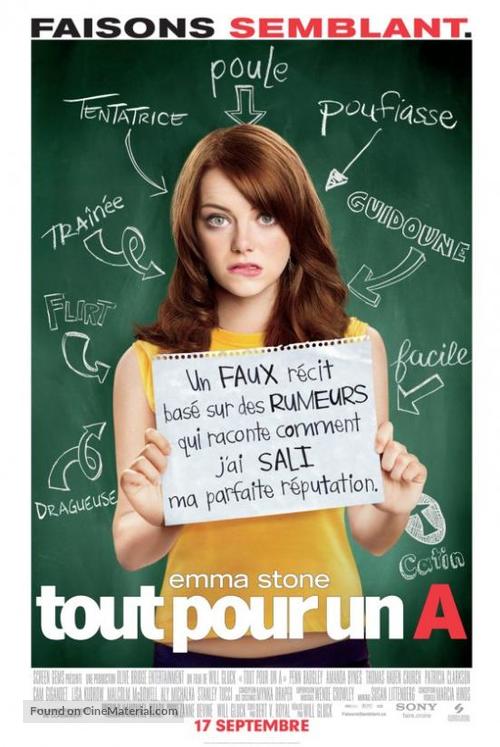 Easy A - Canadian Movie Poster