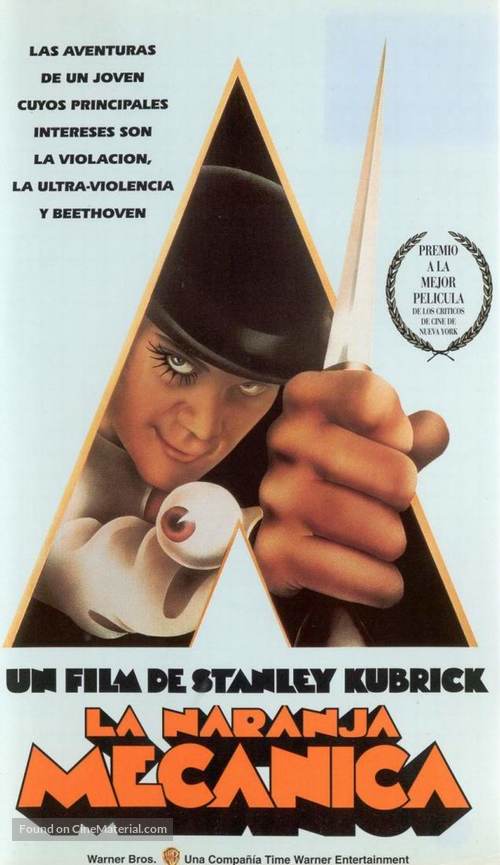 A Clockwork Orange - Spanish VHS movie cover