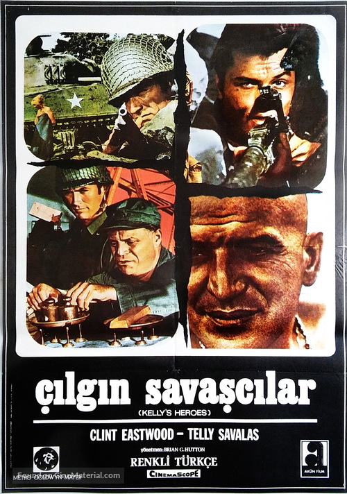 Kelly&#039;s Heroes - Turkish Movie Poster