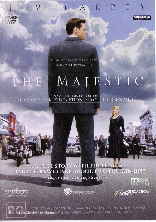 The Majestic - Australian DVD movie cover