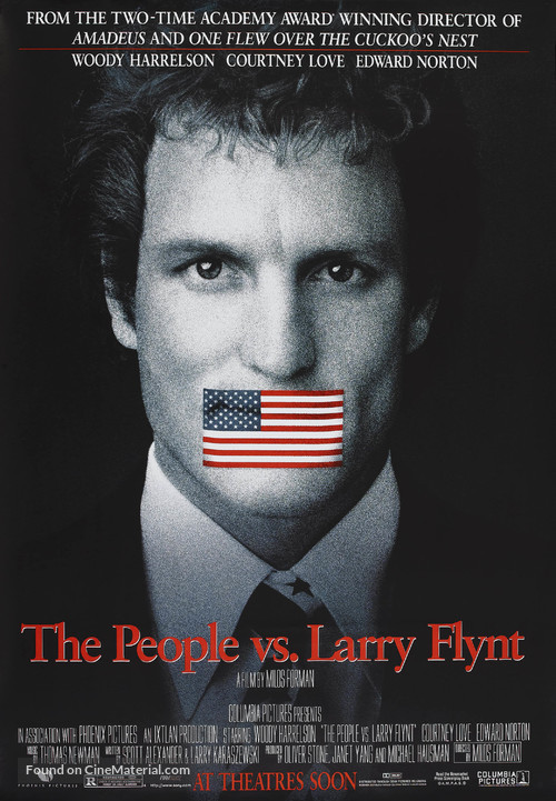 The People Vs Larry Flynt - Advance movie poster