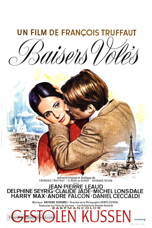 Baisers vol&eacute;s - Belgian Movie Poster