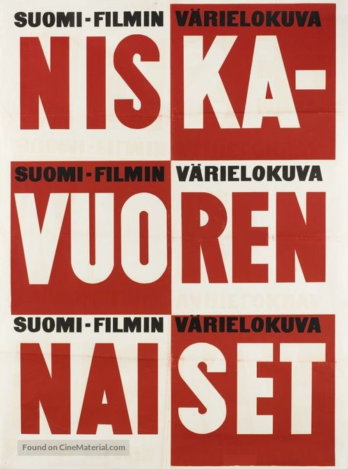 Niskavuoren naiset - Finnish Movie Poster