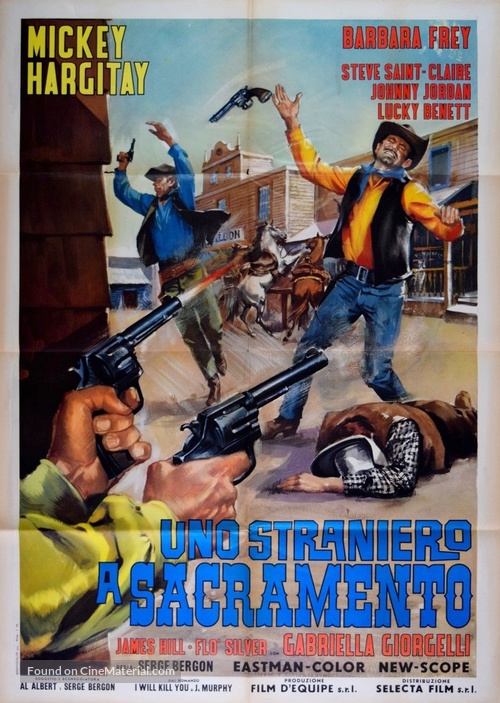 Uno straniero a Sacramento - Italian Movie Poster