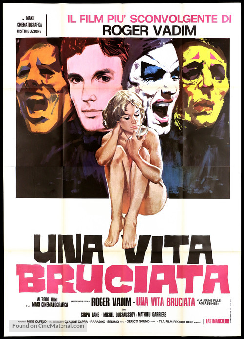 La jeune fille assassin&eacute;e - Italian Movie Poster