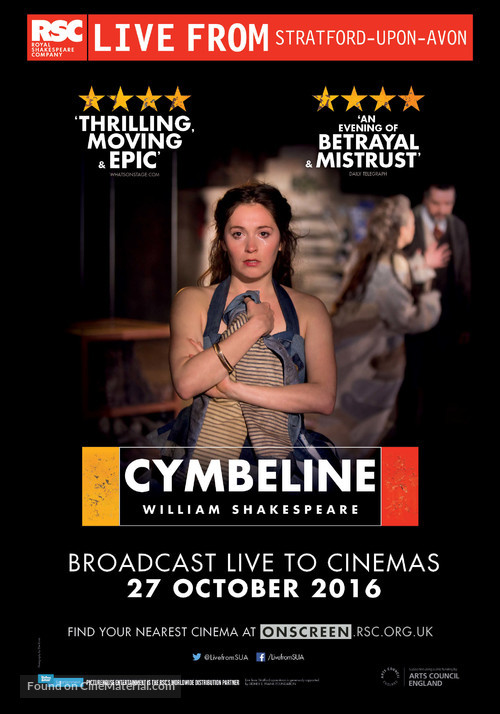 Royal Shakespeare Company: Cymbeline - New Zealand Movie Poster