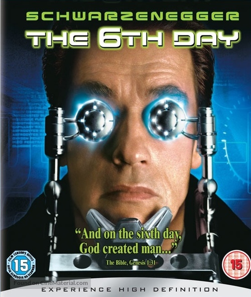The 6th Day - British Blu-Ray movie cover