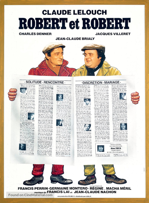 Robert et Robert - French Movie Poster